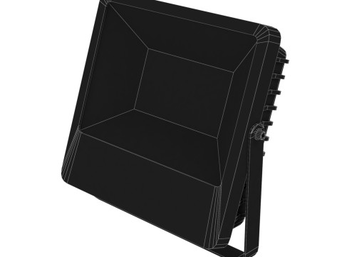 Low Poly Flood Light Modello 3D