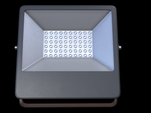 Low Poly Flood Light Modello 3D