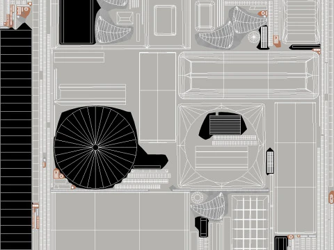 낮은 폴리 PBR 에어컨 3D 모델