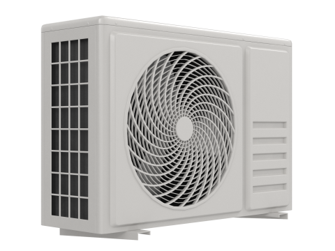 Low Poly PBR Air Conditioner 3D Model