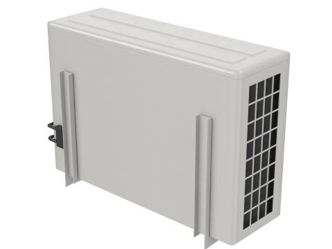 Low Poly PBR Air Conditioner Modèle 3D