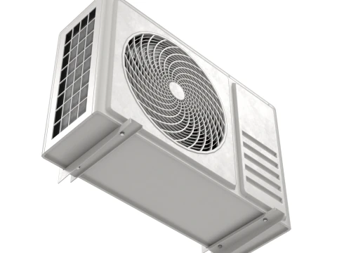 낮은 폴리 PBR 에어컨 3D 모델