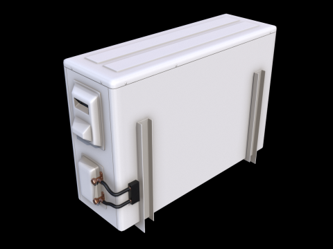 Low Poly PBR Air Conditioner Modèle 3D