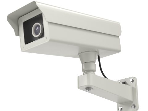 Low Poly PBR Security Camera Modello 3D