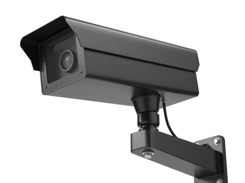 Low Poly PBR Security Camera Modello 3D