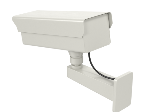 Low Poly PBR Security Camera Modello 3D
