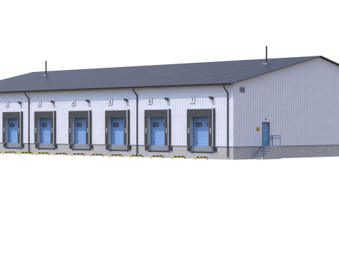 Industrial Building 8 3D Model