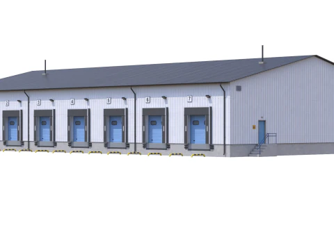 Industrial Building 8 3D Model