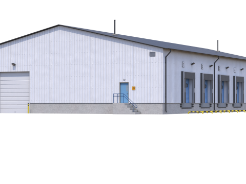 Industrial Building 8 3D Model