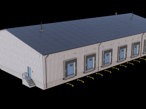 Industrial Building 8 3D Model