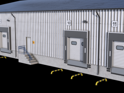Industrial Building 8 3D Model