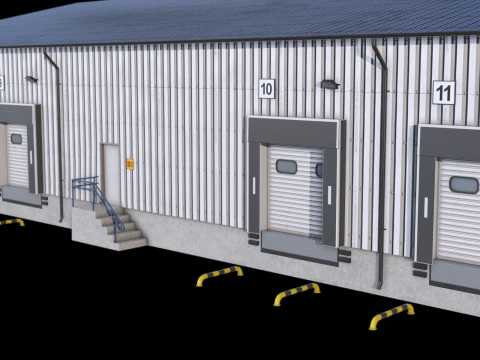 Industrial Building 8 3D Model
