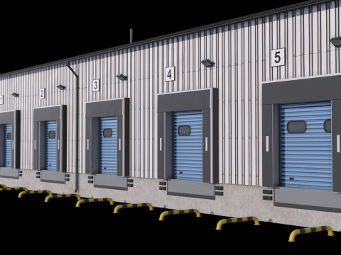 Industrial Building 8 3D Model