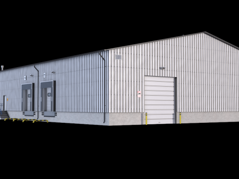 Industrial Building 8 3D Model