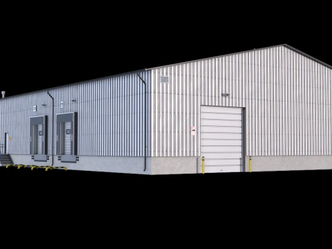 Industrial Building 8 3D Model