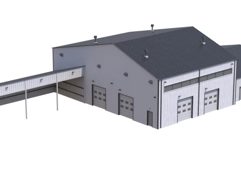 Apartment Building 9 3D Model