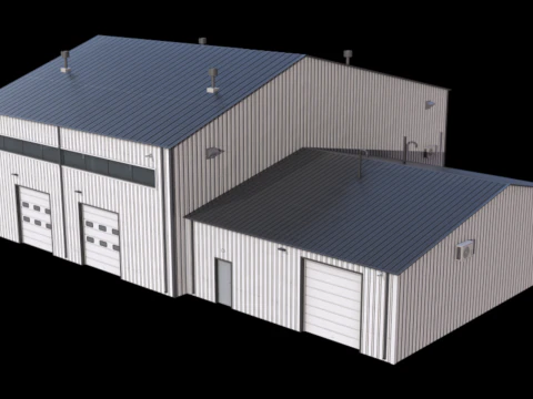 Apartment Building 9 3D Model