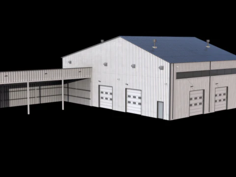 Apartment Building 9 3D Model