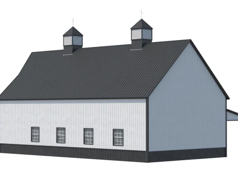 Industrial Building 10 3D Model