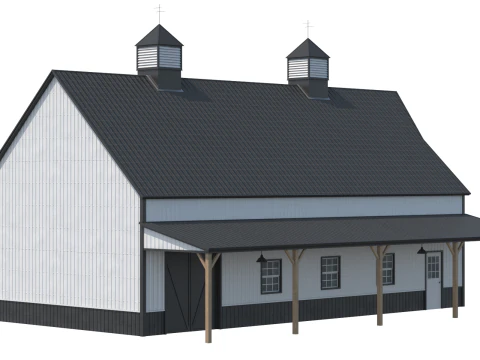 Industrial Building 10 3D Model
