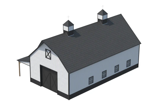 Industrial Building 10 3D Model