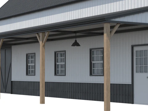 Industrial Building 10 3D Model