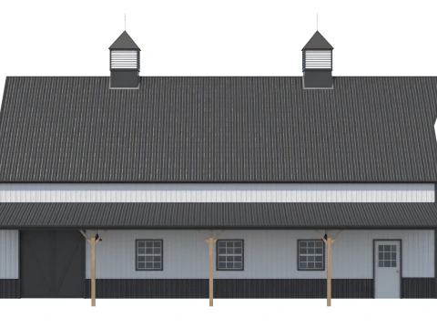 Industrial Building 10 3D Model
