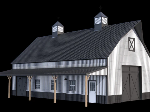 Industrial Building 10 3D Model