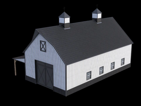 Industrial Building 10 3D Model