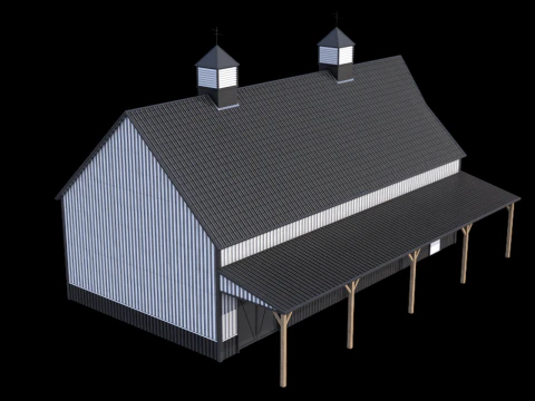 Industrial Building 10 3D Model