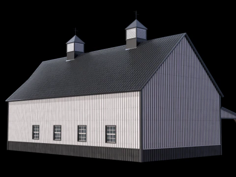Industrial Building 10 3D Model