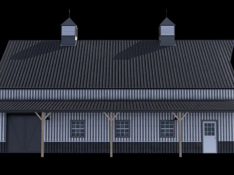Industrial Building 10 3D Model
