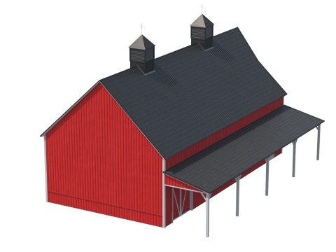 Red Barn 3D 模型