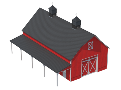 Red Barn 3D 模型