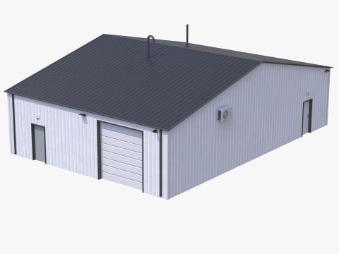 Industrial Building 11 3D Model