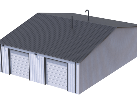 Industrial Building 11 Model 3D