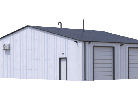Industrial Building 11 Model 3D