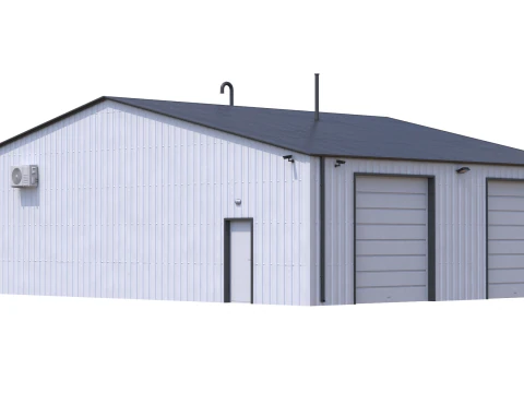 Industrial Building 11 3D Model