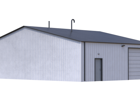 Industrial Building 11 Model 3D