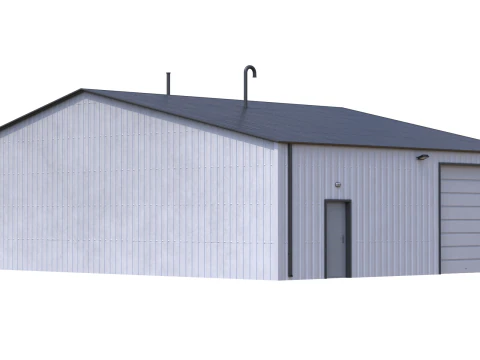 Industrial Building 11 3D Model