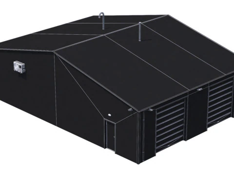 Industrial Building 11 3D Model