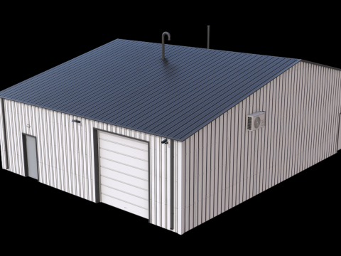 Industrial Building 11 Model 3D