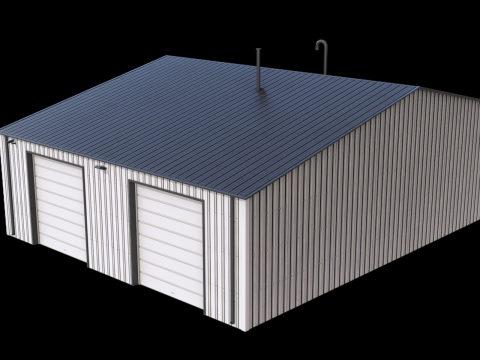 Industrial Building 11 Model 3D