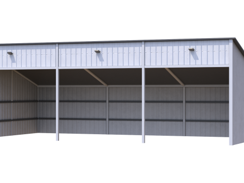 Silage Clamp 12 3D Model