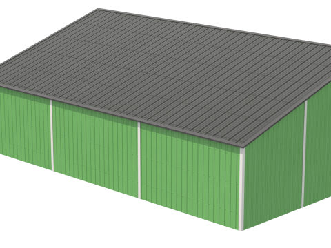 Silage Clamp 12 Green 3D 模型