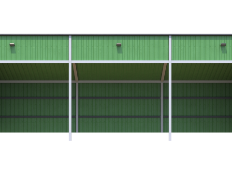 Silage Clamp 12 Green 3D 模型