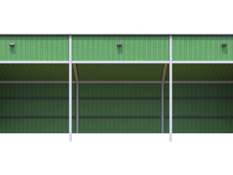 Silage Clamp 12 Green 3D Model