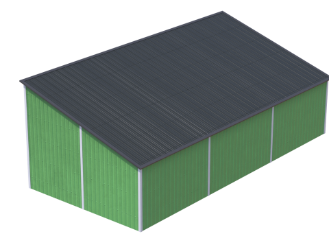 Silage Clamp 12 Green 3D 模型