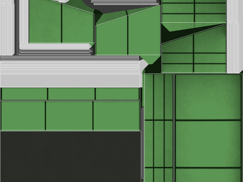 Silage Clamp 12 Green 3D 模型