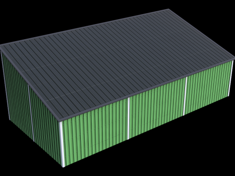 Silage Clamp 12 Green 3D 模型